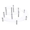 3 Tiers Acrylic Display Risers Storage Stand for Perfume Cupcake Figures and Desserts Home Decoration Organizer