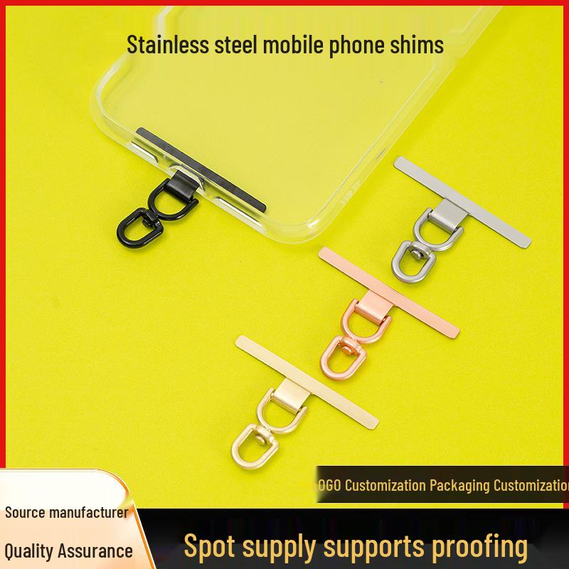 

Ultra-Thin Durable Metal Clip Lanyard Hook for Mobile Phones A