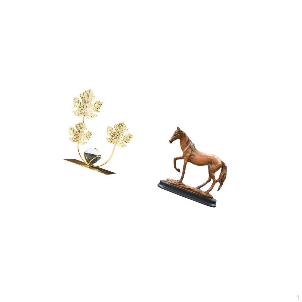 Modern Resin Horse Sculpture Decorative Figurine for Bedroom Bookshelf Office Entrance Shelf
