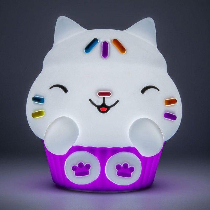 Paladone Products - Gabby et la Maison magique - Lampe Squishy Glo Cakey Cat 15 cm