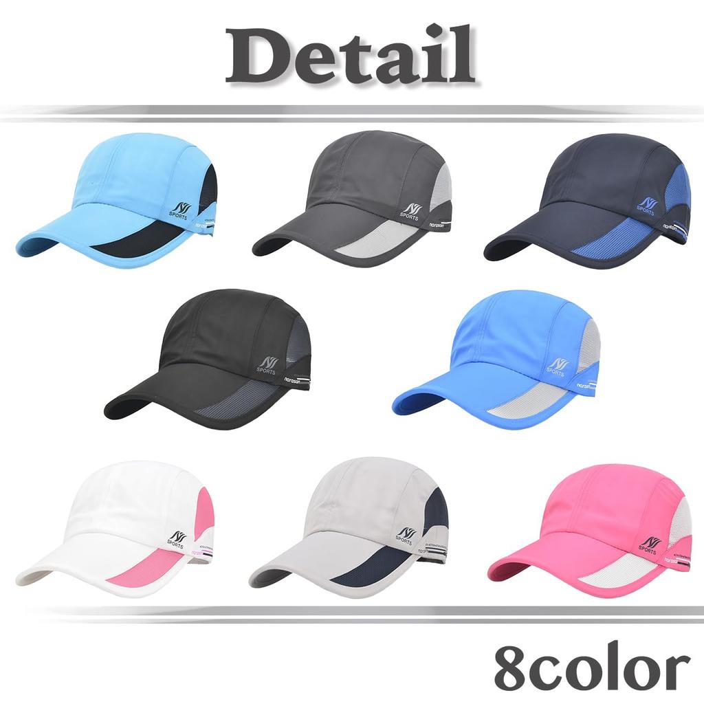 CZA146 [White Fang] Cap, Hat, Waterproof, Mesh, Breathable, Outdoor, Simple, Men's, Women's, (Navy)