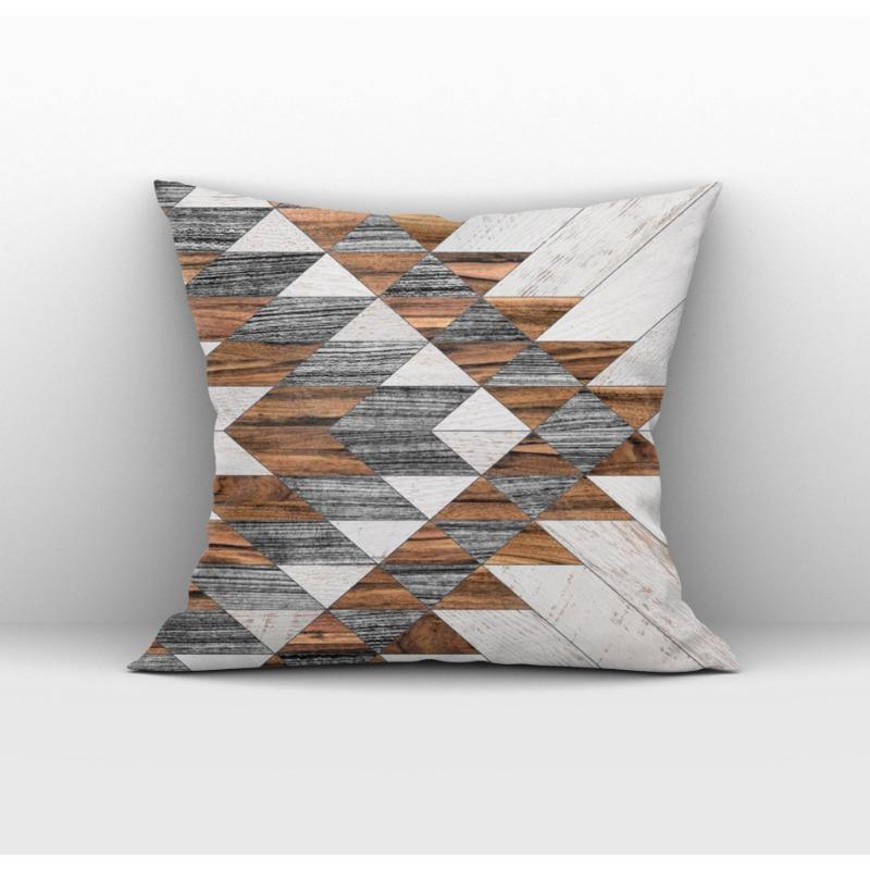 Gray Geometric Pillowcase Home Sofa Pillowcase