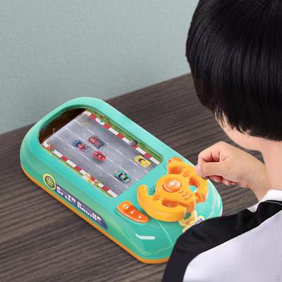 Electric Simulation Steering Wheel Toy Electronic Adventure Games Rechargable Simulated Driving
