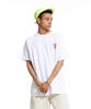CREAM SODA LAB Lab Gray Surfer Small Logo Short Sleeve T-Shirt White Pink
