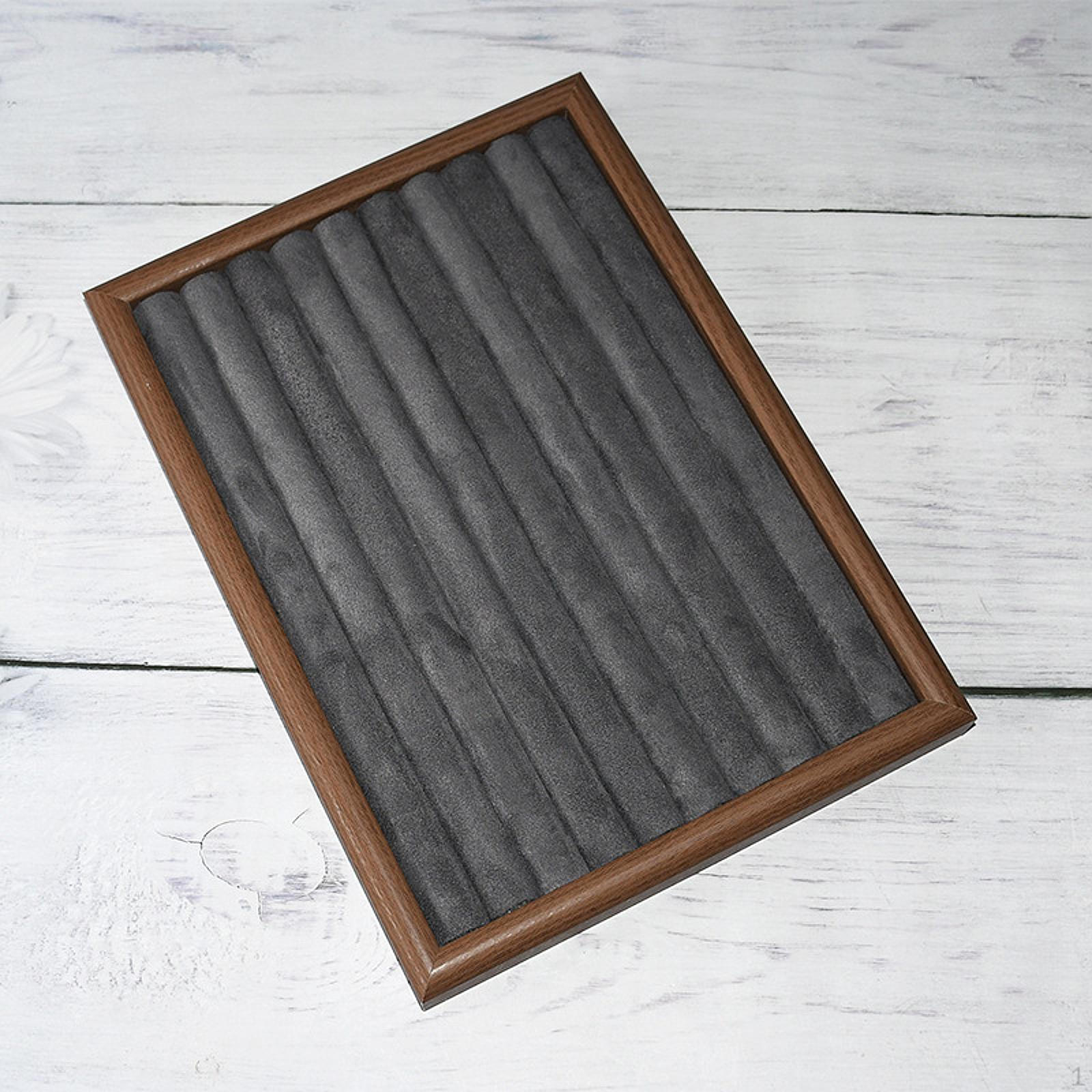 

Подставка для хранения ювелирных изделий, органайзер для браслетов, колец, сережек, витрина для торгового центра темно-серого