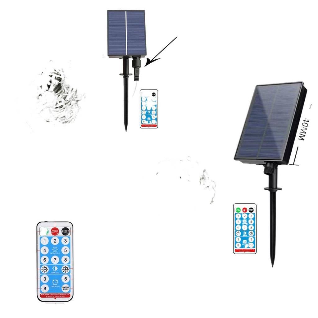 LED Solar-Powered Waterproof Outdoor Curtain Icicle Lights for Christmas and Courtyard Decoration