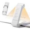 Leselampe, USB-wiederaufladbare Leselampe, 3 Modi, 5 einstellbare Helligkeitsstufen, 500mAh faltbare Mini-Clip-Lampe