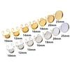 5pcs 10-25mm Inner Size Round Thick Stainless Steel Adjustable Ring Settings Cabochon Blank Base DIY Jewelry Making Findings