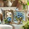 Heimdeko Blaue Blumen, Vögel & Schmetterlinge Kissenbezüge Muster Kissenbezug Geeignet für Sofa Schlafzimmer Auto Kissenbezug