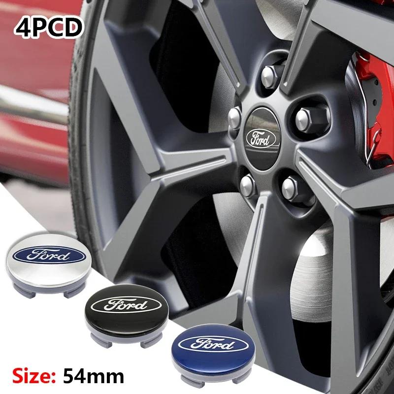 Nuevo Pegatina de Coche 2026 2025 Caliente Ford 54mm Emblema de Coche Tapacubos Original Emblema de Rueda Para Ford Focus MK2 Fiesta Mondeo She