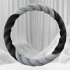 Car Steering Wheel Cover, D-Shaped, O-Shaped, Comfortable Winter Steering Wheel Cover - Fits 15.0inch, Anti-Slip Grip, Soft and Warm,