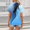 Women's Fashion Casual Lapel Short Sleeve Color Shirt Women's Up Tops