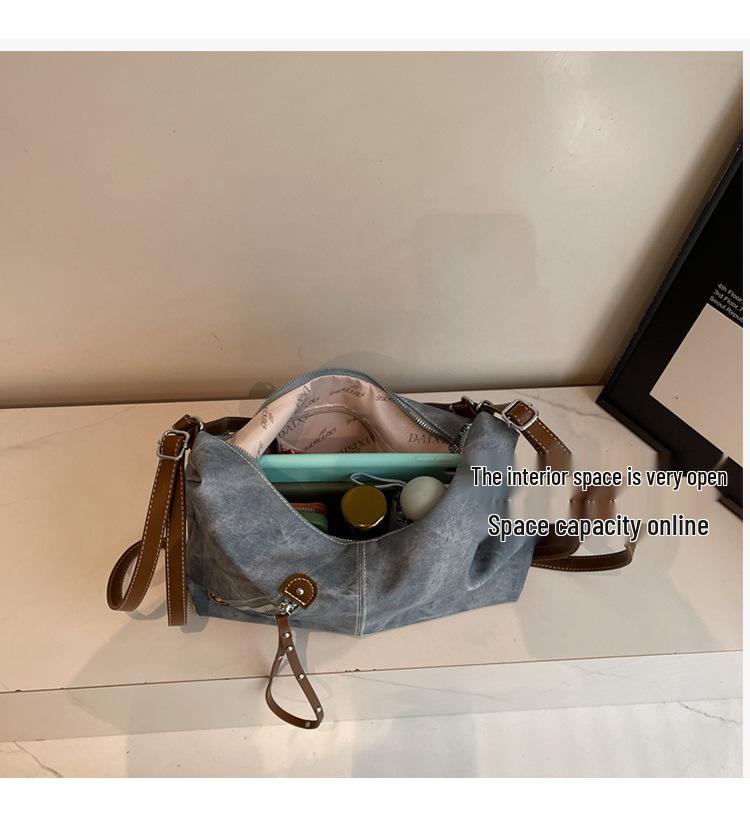 Högskolestudent Axelväska - Stilren, Hög Kapacitet, Koreansk Crossbody Ryggsäck för 2025.