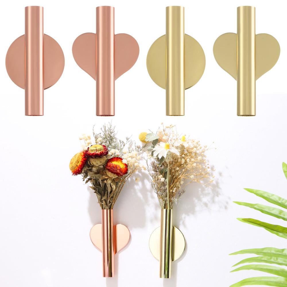 Fashion Wall Mounted Living Room Flower Vase Tube Vase Wall Flower Device Decoration Pendant