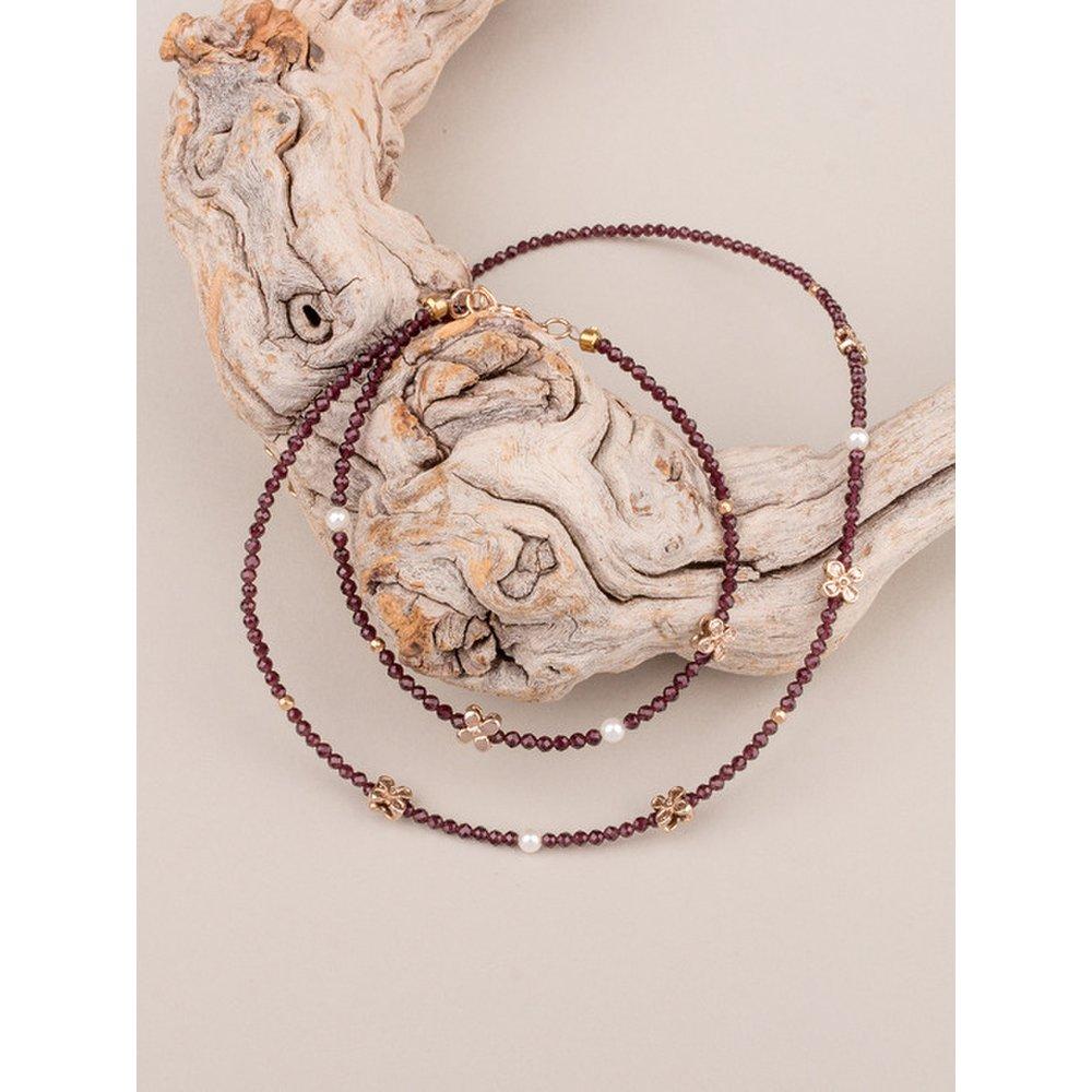 Frequently Spinel Cut Flower Crystal Necklace