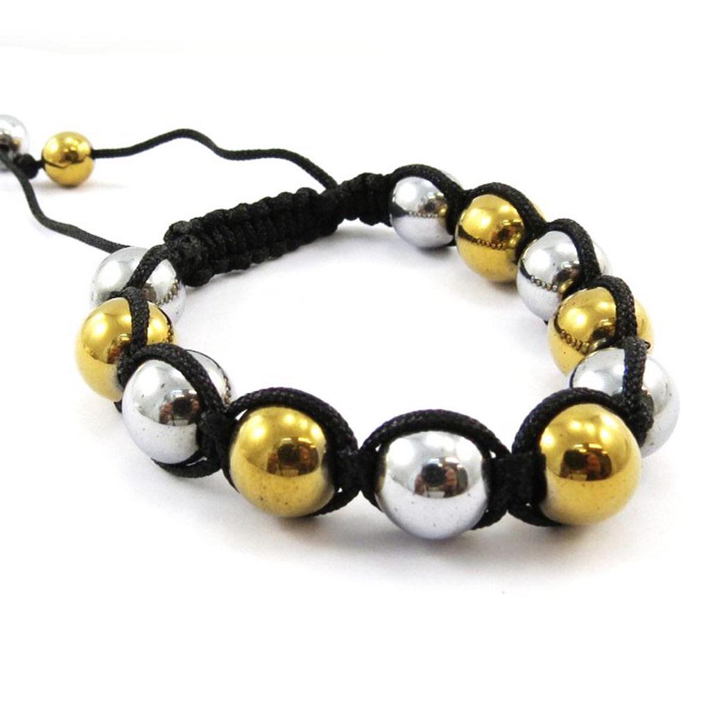 Les Trésors De Lily [J4077] - Ethnic Bracelet 'Shambhala' Gold Silver