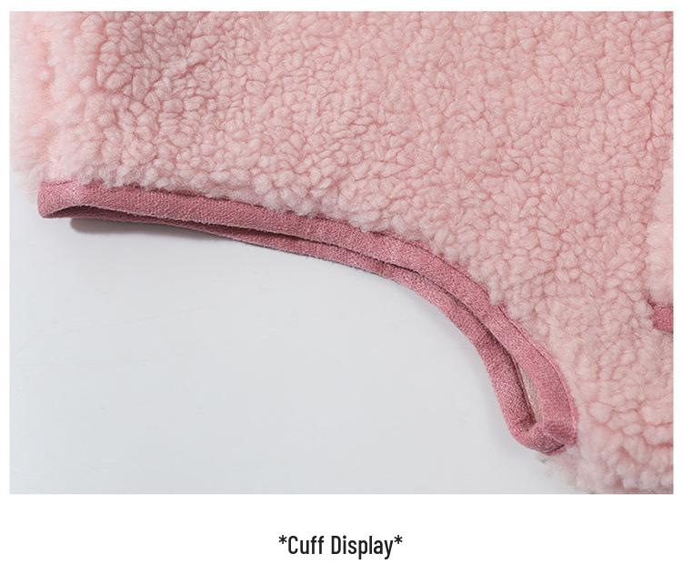 Suéter Chaleco de Punto Forrado de Polar para Niñas Invierno 2025