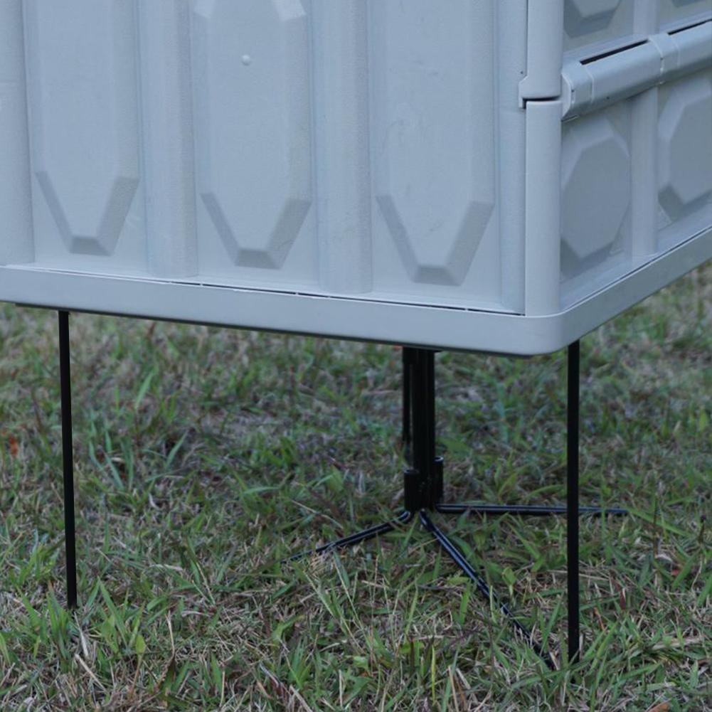 Organizer Box Folding Stand Portable Iron Storage Box Bracket Outdoor Storage Boxes Shelves for Outdoor Picnic Fishing