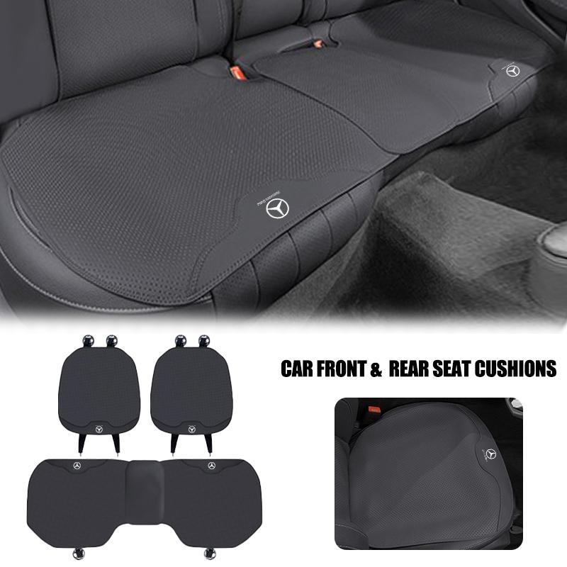 XKJ1 Car Seat Cover Sweatproof Breathable Anti-slip Seat Mat Pad For Mercedes Benz GLC CLE CLA GLB GLS W177 W205 W213 W222 Stickers