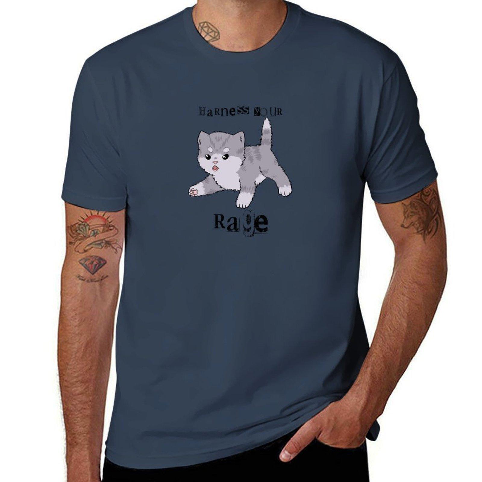 Harness Your Rage T-Shirt funny t shirts man cotton tshirt 100% T-Shirt S