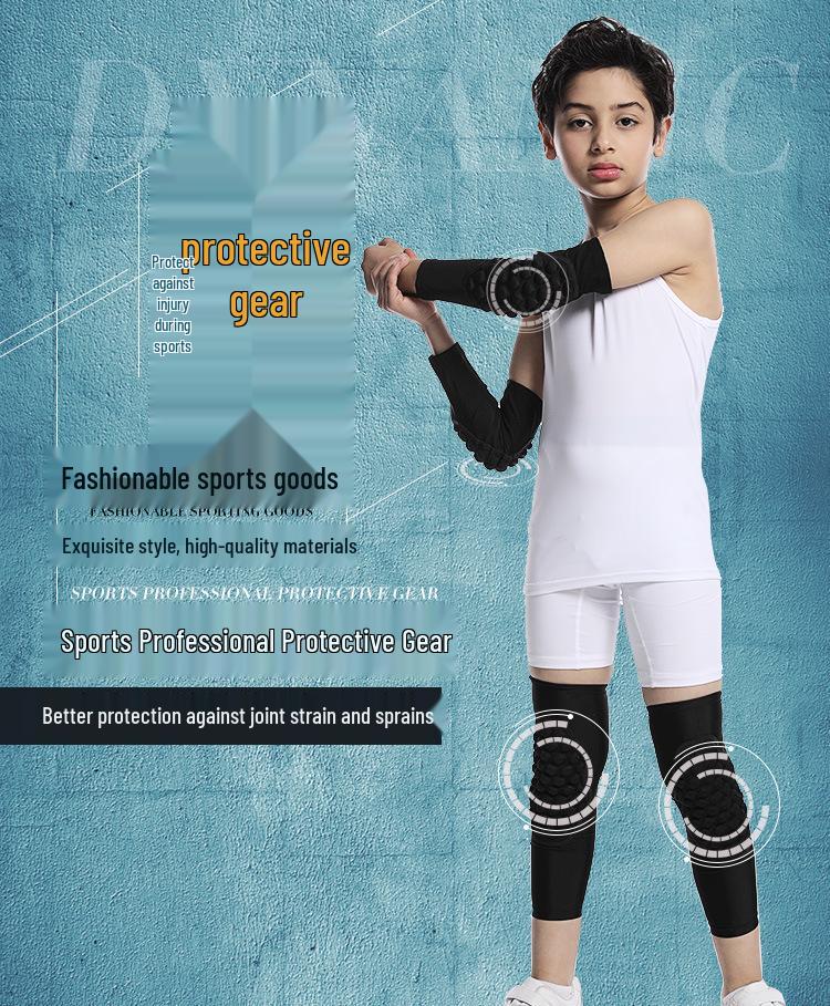 Sport-Schutz für Arme und Knie für Kinder - für Basketball, Fußball, Skifahren, Radfahren, Rollschuhlaufen, Rugby - Schutzausrüstung
