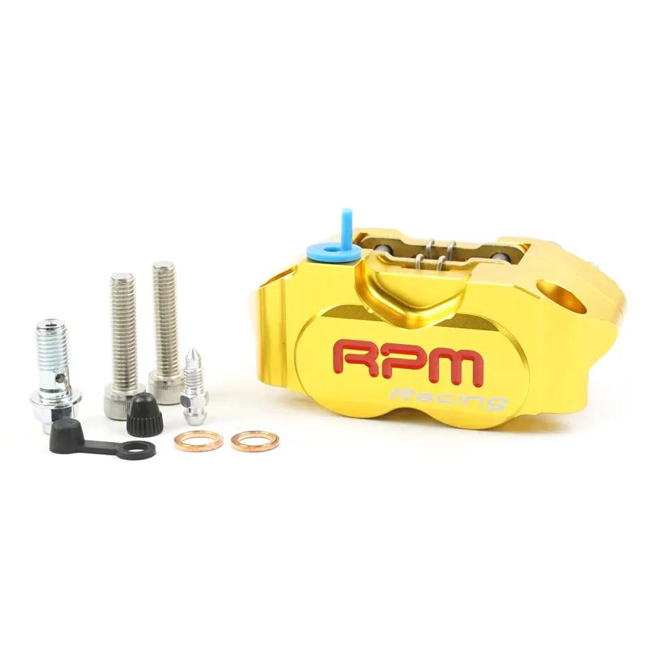 RPM Caliper Motorcycle Disc Rotor Brake Caliper 82mm Pitching Universal 200mm 220mm Disc Floating Rotor with Adapter Bracket