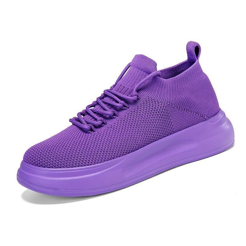 Men Shoes Mesh Breathable Thin Black Walking Shoes Unisex Slip-On Light Comfortable Loafers Women Shoes Sneakers Big Size 36-45