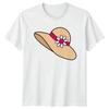 Flower Hat Fashion Mens T-Shirt Womens Tee Graphic Unisex Top Summer Style