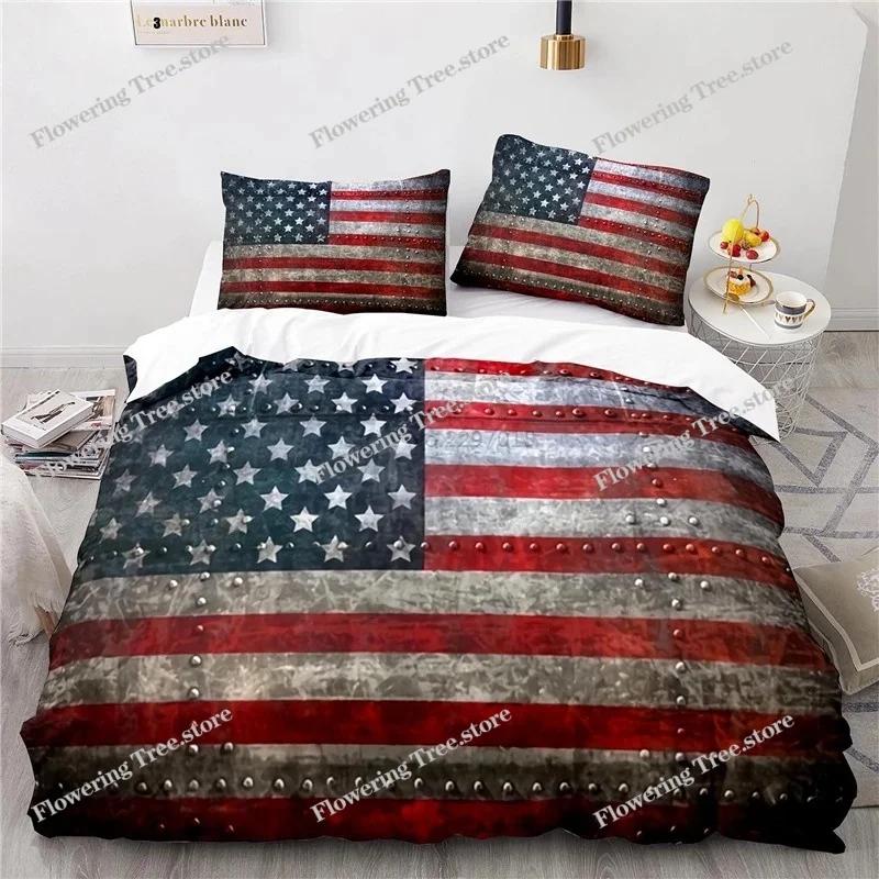 New Design American Flag 3d Bedding Set Print Duvet Cover Comforter Cover Set with Pillowcase Au Eu Us Twin Full Queen King Size