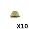 US Soviet British Soldier Figures Helmet M1ssh40 M3 Beret Military Accessories Building Blocks Toys For Children J004