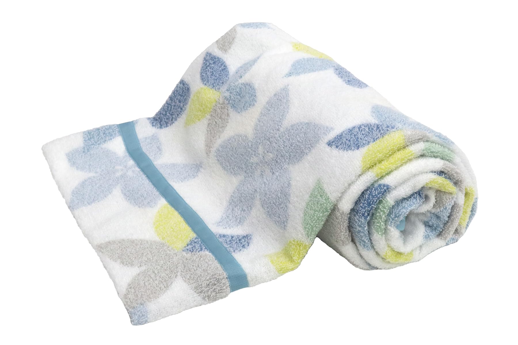 

Romance Kosugi Official Sleep Atelier Towel Blanket, Large Floral Design, Blue