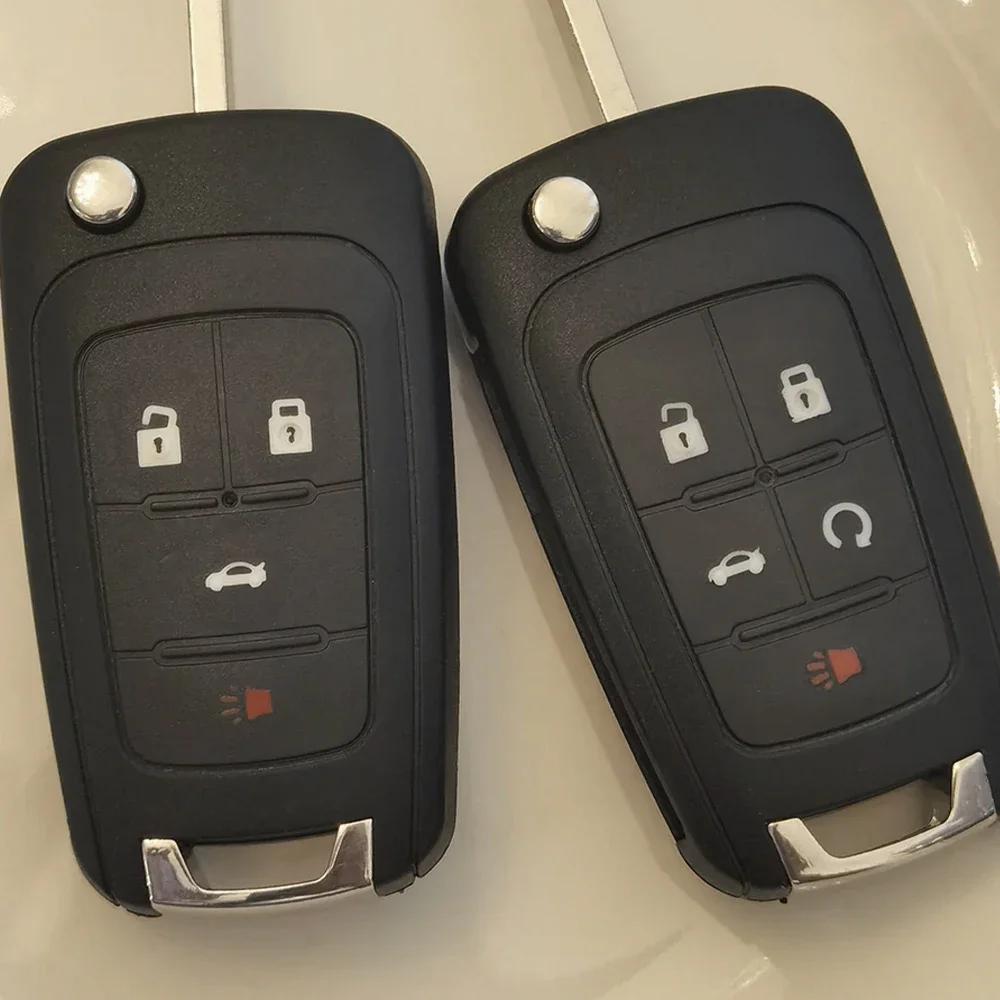 Yocasty Replacement 2 3 4 5 Button Remote Flip Car Key Shell Case Cover For Opel Chevrolet Cruze Lova Camaro Impala Spark