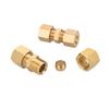 3 4 5 6 8 10-42mm1/8" 3/16" 1/4" 5/16" 3/8"-7/8" Unión de Compresión de Tubo Pulgada Conector de Latón para Tubería Sistema de Lubricación de Aceite