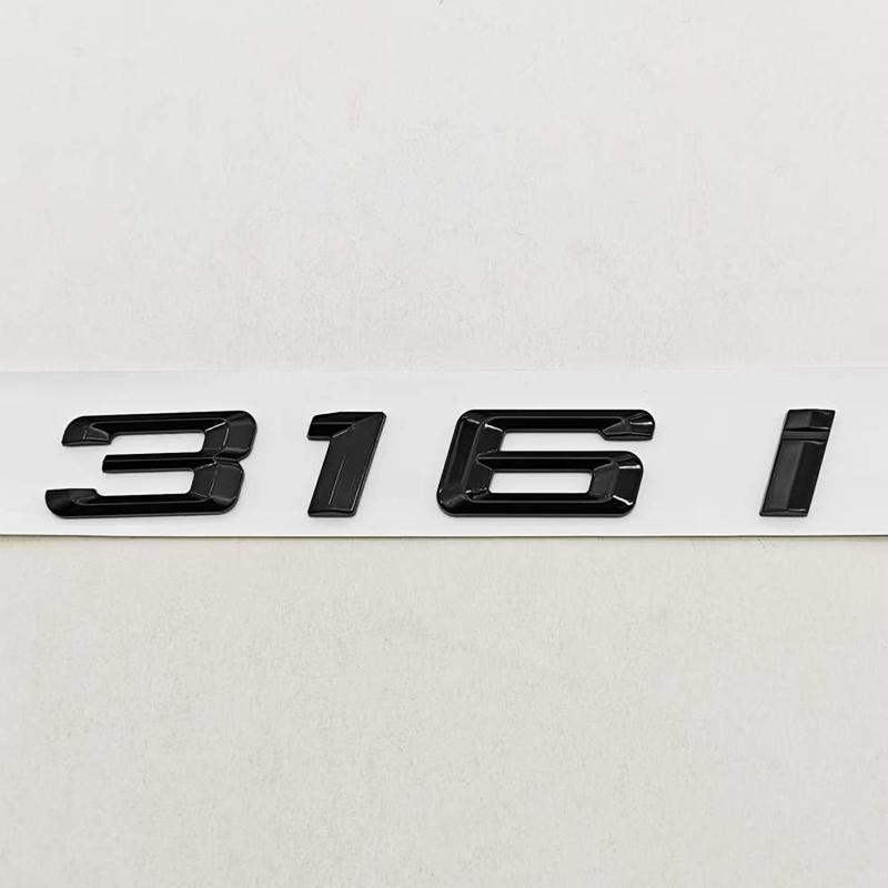 Logo Stile Auto 3D ABS Cromato Nero 316i 318i Emblema Baule Posteriore Adesivo Per BMW Serie 3 E36 E46 Accessori Auto