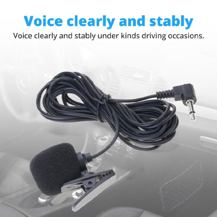Reliable Car Microphone Cable 300cm Long for HiFi Communication Voice Command In Any Vehicle Seamless Commuting Meetings