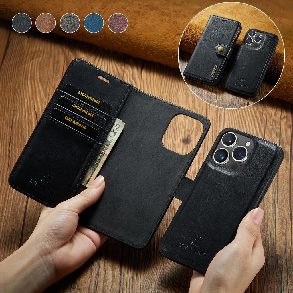 Luxus Magnetische Leder Geldbörse Kartensteckplatz Handyhülle für iPhone 16 15 14 13 12 11 Pro X XS Max XR SE 2025 Flip Stand Hülle