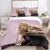 3Pcs Blonde Woman Piano Bedding Sets For All Sizes New 3D Printed Bed Cover Comforter Duvet Cover Pillowcase Bedroom Decoration
