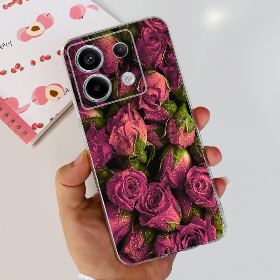 For Xiaomi Poco X6 Pro 5G Case Cute Cat Butterfly Painted Cover Soft Silicone Phone Case For Xiaomi Poco X6 Pro PocoX6 5G Fundas