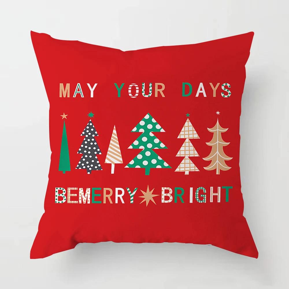 New Christmas Decoration Pillowcases, Living Room Sofa Ornaments, Bed  Home  Year   Gifts