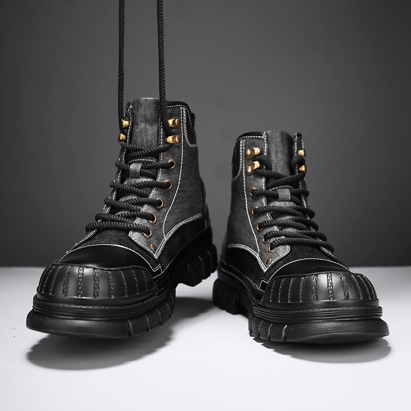 

New Autumn Motorcycle Boots Riding Boots Must-have Boots for Going Out on The Street Must-have Outfits for Men To Look Handsome 39 чёрный