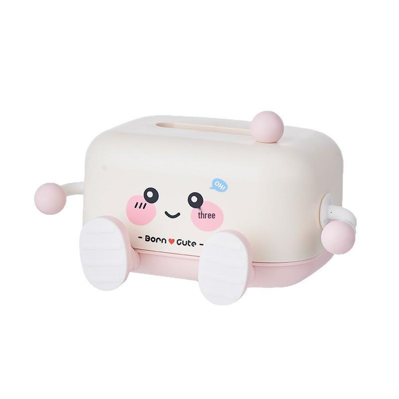 Cartoon Cute Tissue Box for Living Room - Creative High-End Napkin Holder for Coffee Table
