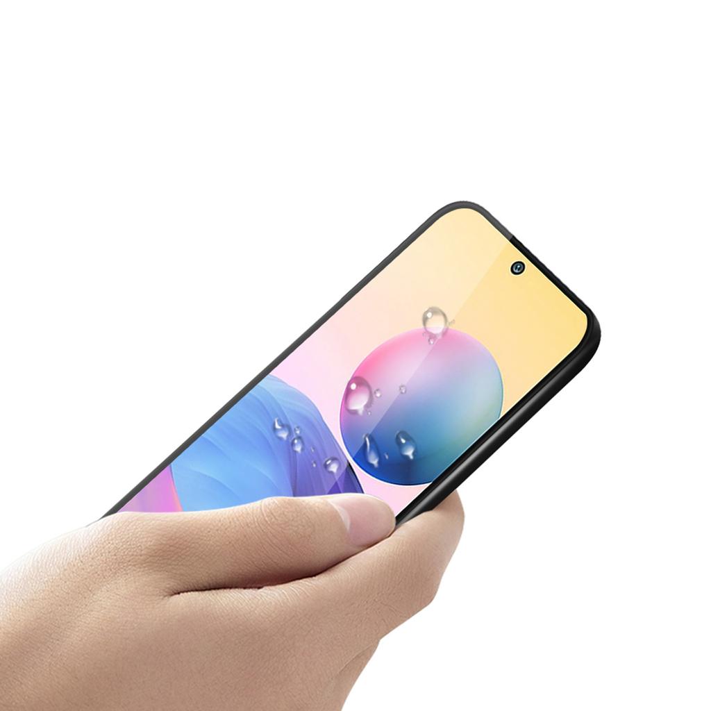 PINWUYO Full Glue Anti-explosion Anti-fingerprint Tempered Glass Screen Protector for Xiaomi Redmi Note 10 5G/Poco M3 Pro 5G/4G
