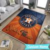 Custom NameHouston basketball Graffiti Carpet, Indoor Rug, Chair Rug, Living Rooms, Doormat Made From Polyester Home Decor Birthday Christmas Gifts
