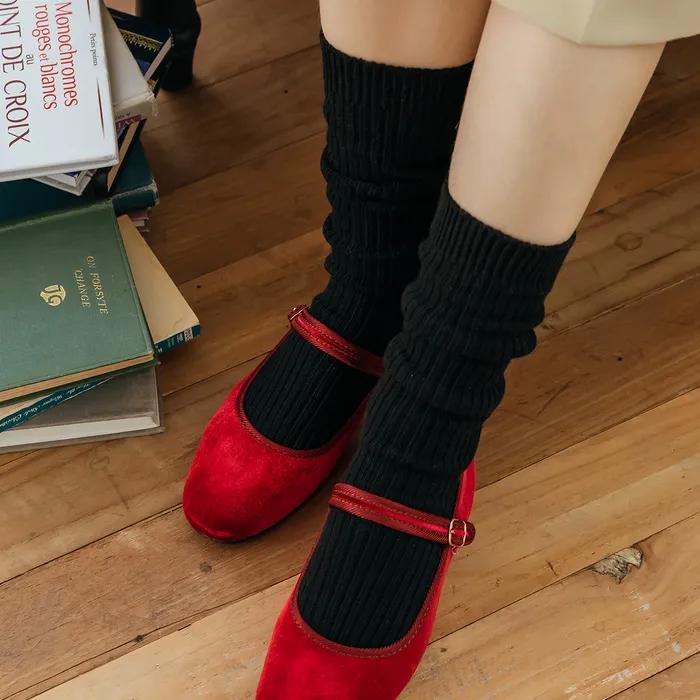 Soda Knit Long Socks 4 Colors