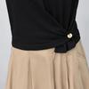 Silkbreeze Color-block Short-Sleeve T-Shirt and Skirt Set