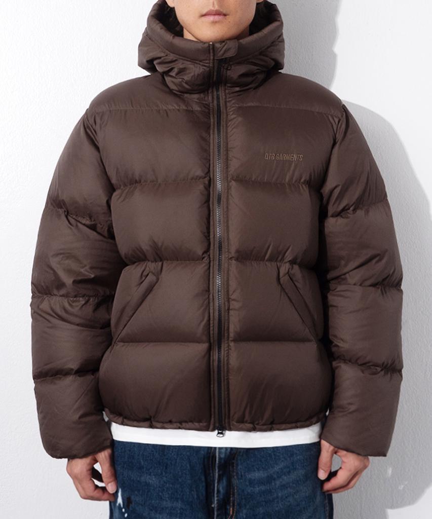 Qt8 Garments Rg Duck Down Heavyweight Hoodie Jacket (Brown)