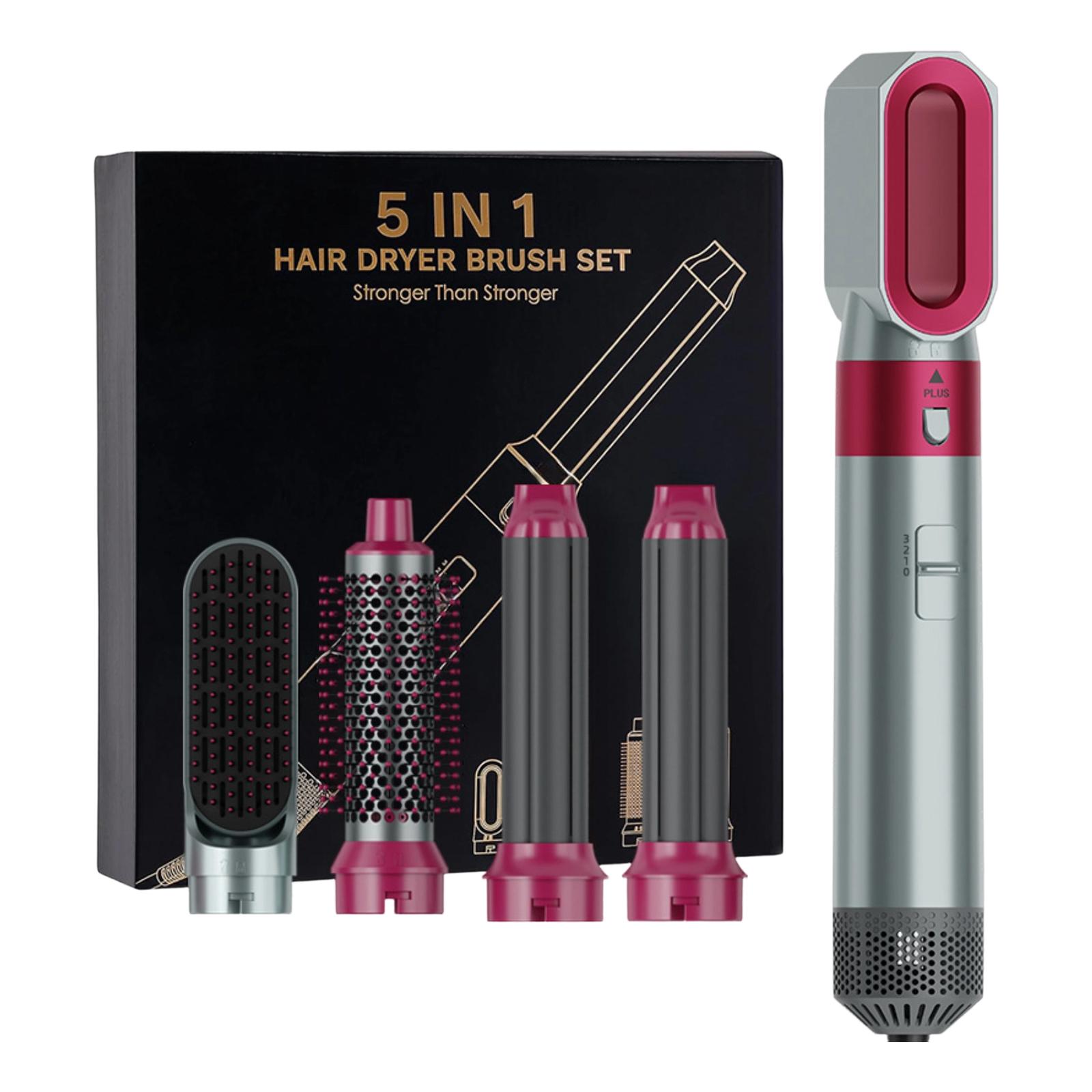 

Щетка-подушка 5-в-1, Термощетка для укладки 5-в-1, Может выпрямлять и волосы. One Size