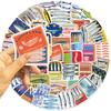 50 wasserdichte Sardinen-Aufkleber für Scrapbooks/Handyhüllen