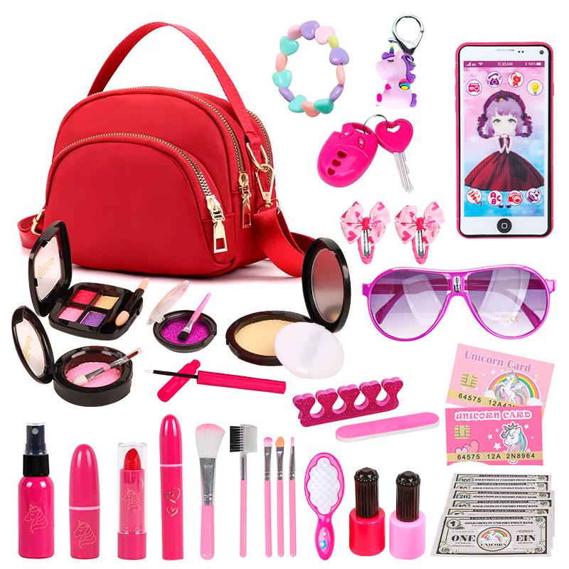 

Маленькая девочка Симуляция Детская косметика Сумочка Игровой набор Играть в домик