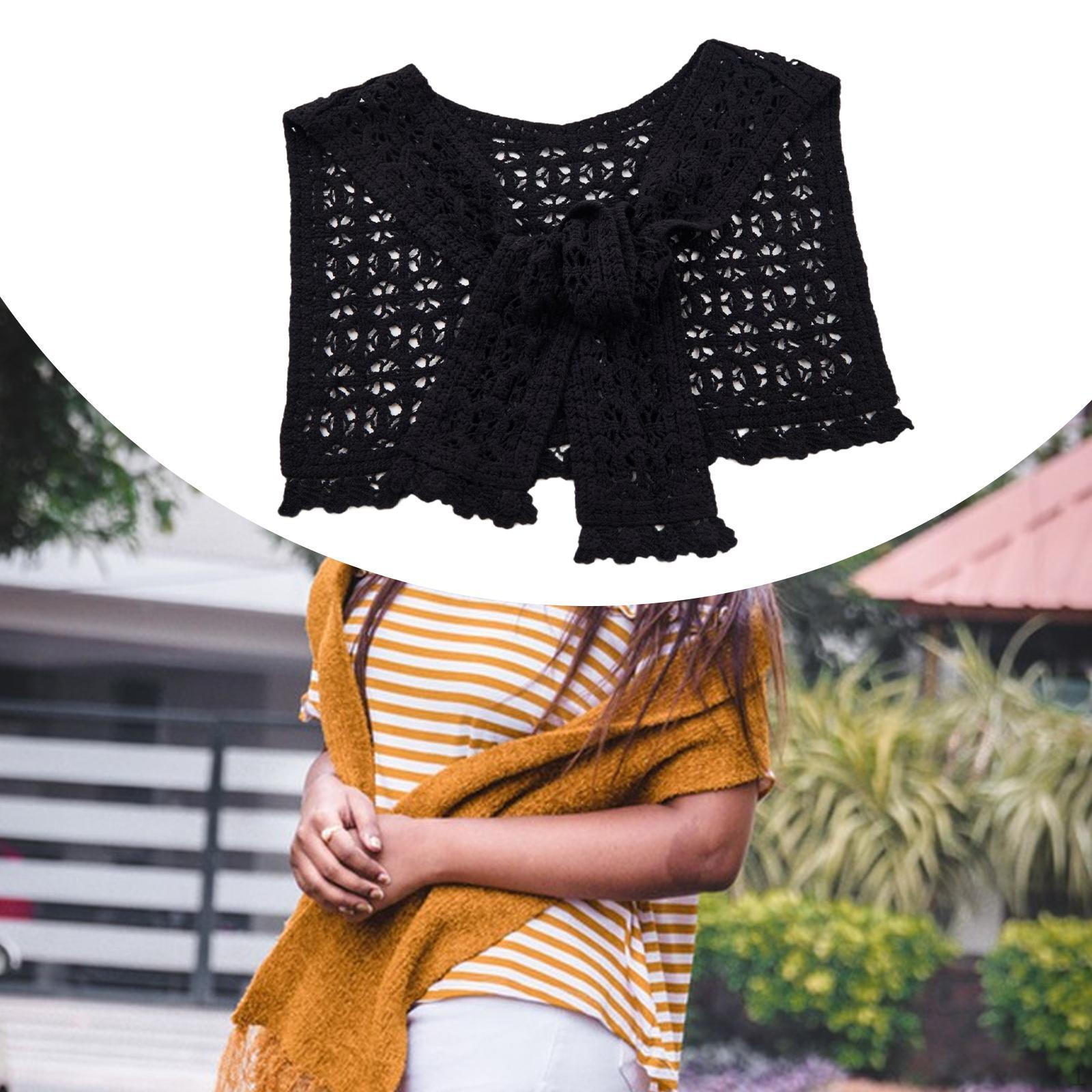 

Шаль для женщин Повседневный удобный свитер Офис Дом Путешествия Black